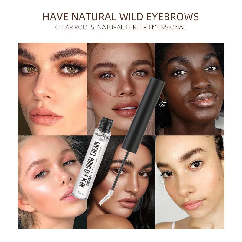 Gel coiffant pour sourcils, savon sculptant, liquide de réparation Transparent et durable, crème pour sourcils, Mascara imperméable, stéréotype, 1 pièce