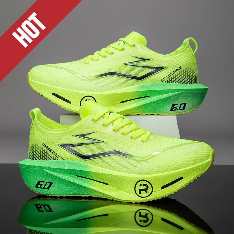 Running Shoes Carbon Board Profession Marathon Men Sports Breathable Lightweight Women's Comfortable Athletic Nonskid Sneakers image 2