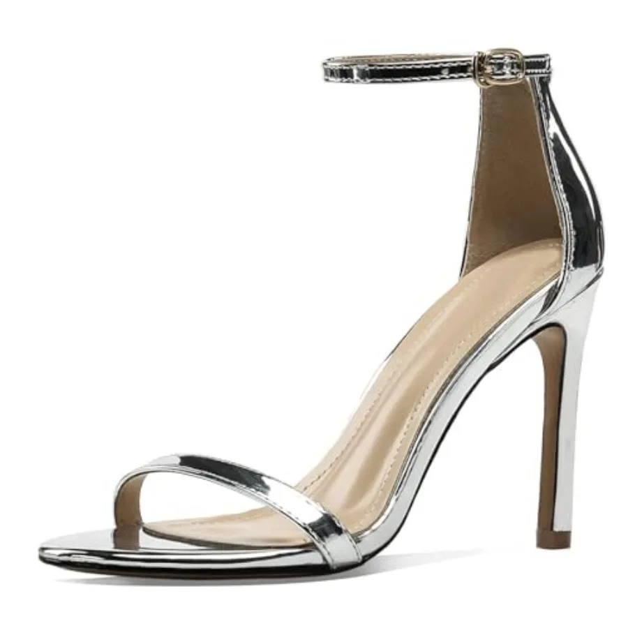 

Strappy Heels for Women High Stiletto Heels Sexy Prom Dressy Sandals Ankle Strap Heels Dainty Rope Stiletto Heel