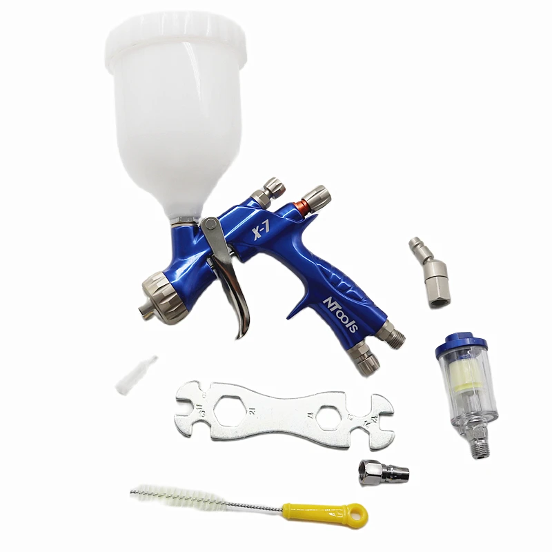 

New X-7 High Quality HVLP RP Spray Gun Ntools Painting Gun1.3 Nozzle Paint Gun Water Based Air Spray Gun Airbrush