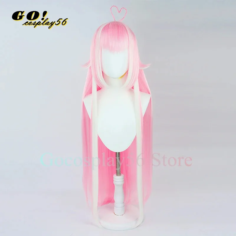 2025 Youtuber Shylily شعر مستعار تأثيري Live3D شعر طويل مستقيم أسود مختلط أبيض وردي أزرق داكن VTuber الفتيات المعبود أغطية الرأس