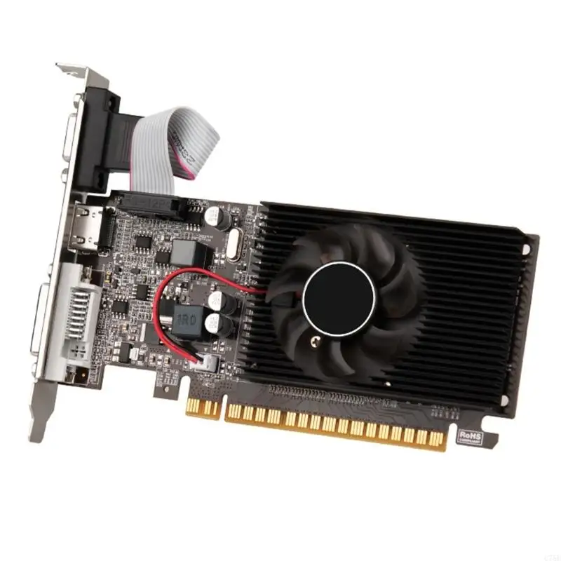 

ГРОБАНА НА 75B GT610 2GB GRASCICS 610 2G DDR3 64BIT для бизнес -карты для бизнес -офиса PCIE X 16 DVI VGA PC Desktop видеокарта