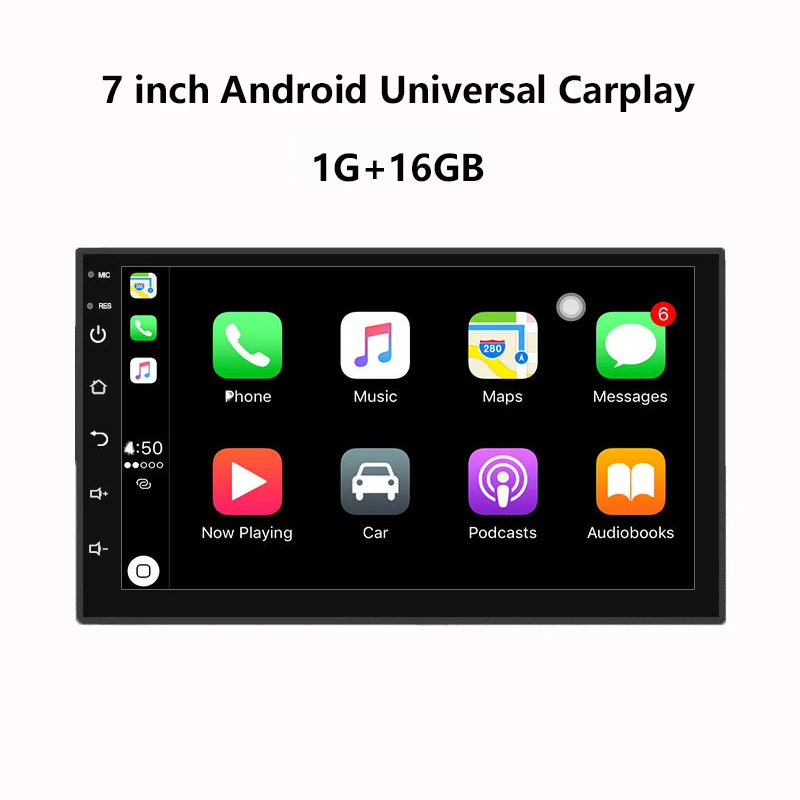 7 بوصة HD LCD تعمل باللمس سيارة ل DVD ستيريو FM الصوت MP5 مشغل فيديو 2Din راديو مع GPS Carplay كاميرا احتياطية 1 سنة