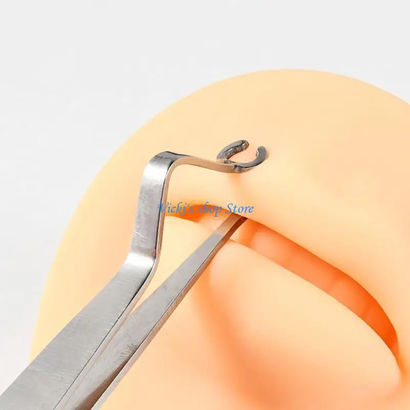 أداة ثقب الفولاذ المقاوم للصدأ، مشبك ثقب فعال، أداة ثقب الجسم، ملقط ثقب الجسم لمجوهرات الجسم والأذن