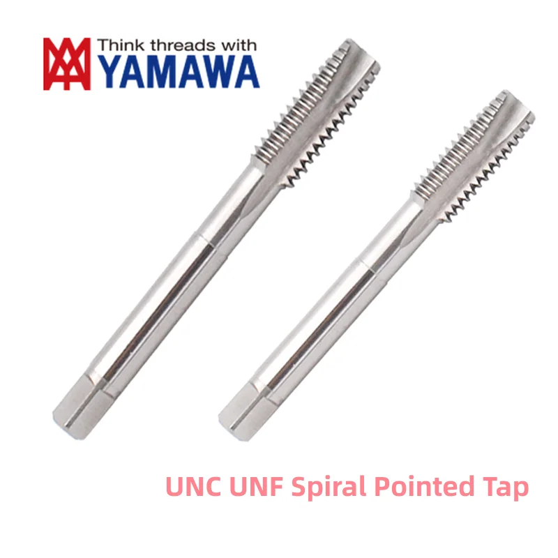 1PCSYAMAWA HSSE American  Fine Thread Spiral Fluted tap  Machine UNC F5/16 3/8 7/16-14/20 1/2  9/16 3/4 7/8 1“Spiral Pointed Tap