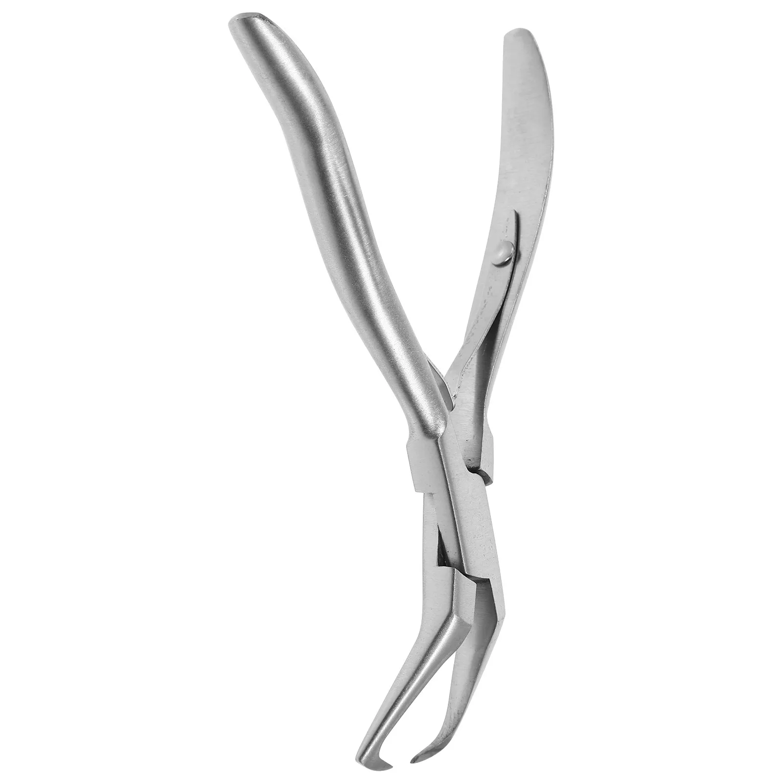 1Pair Hair Extension Pliers Stainless Steel Fine Point Angled Multi Functional Tool Hair Salon Opener Removal Clip Needle Nose