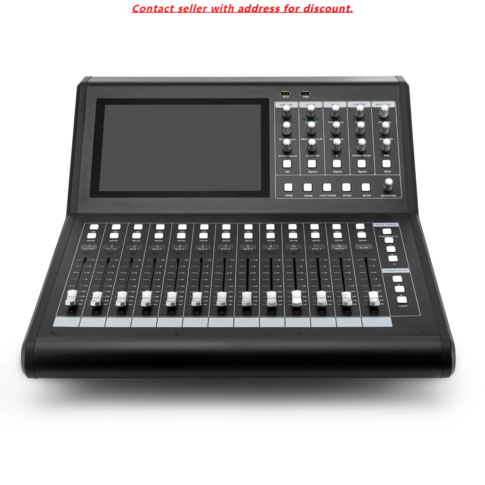 

MV-20 Mansender Hot Professional USB Digital Mixer Console Audio ARM Processor +Linux System Built-in Feedback Suppressor DCAS