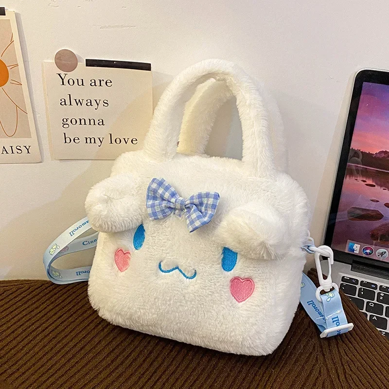 Large Capacity Handheld Plush Tote Tote Bag Bag Female Crossbody Girl Heart Cartoon Small Bag New Shoulder Bag