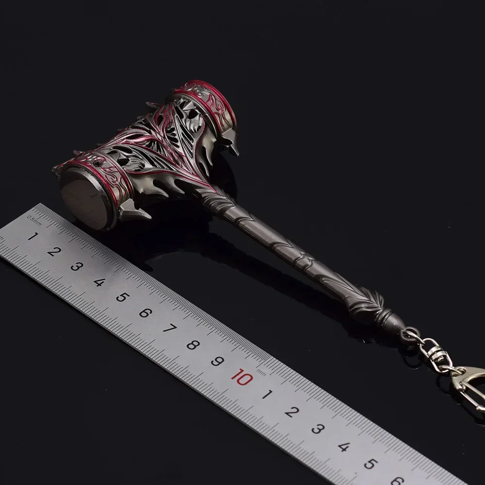 Douluo Continent Anime Peripherals Haotian Hammer Weapon Prop Model 13CM Craft Decoration Cosplay Martial Arts Weapons Toys