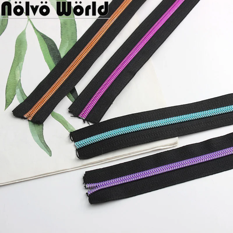 30-100 Yards 32mm Multicolor Long Teeth Zippers Nylon Coil Zipper Repair Zipper For Purses Bags Other Sewing Project Accessories