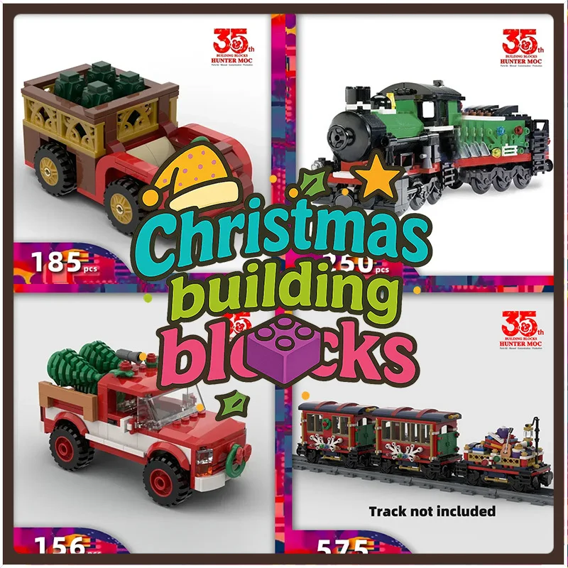 

For Kids – 2025 Handmade Christmas Advent Calendar Bricks with Santa, Xmas Tree & Gifts Galore