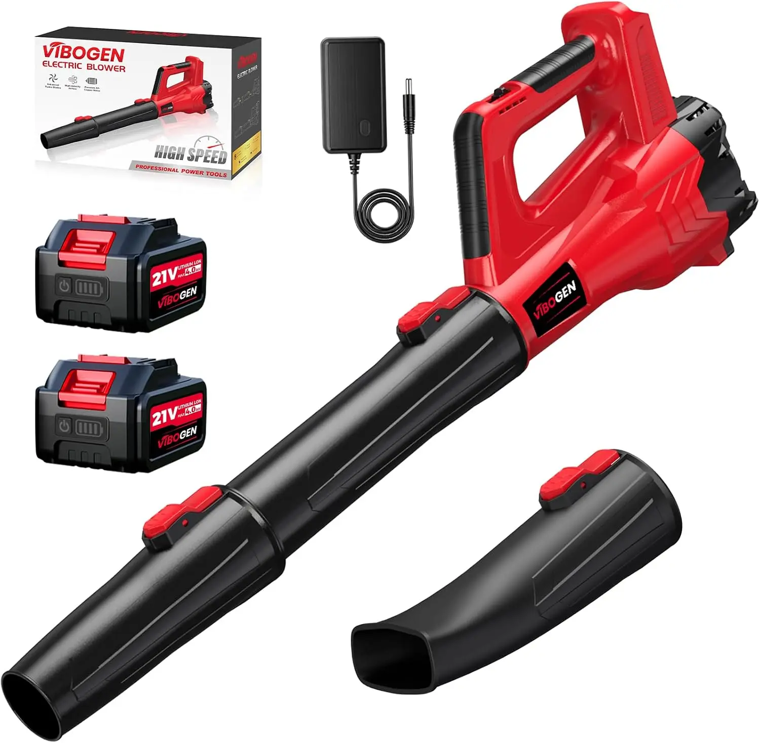 Small Cordless Electric Leaf Blower for Lawn Care, Battery and Charger Included