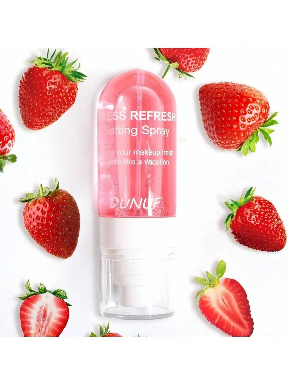 

DUNUF Setting Spray Прочный, водонепроницаемый, устойчивый к поту, увлажняющий, контроль жирности, быстрый макияж и увлажнение, легко носить с собой, 55 мл