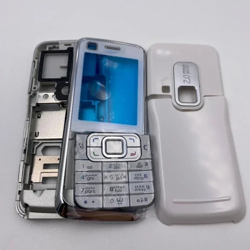 New Phone Full Housing for Nokia 6120 6120C Cover Case+Keypad+battery Back Cover