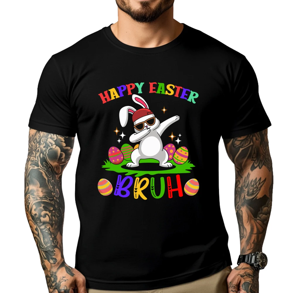 

Bruh Easter Teens Boys Happy Easter Bruh Mens Designer T Shirt Men's T-Shirts T Shirt for Men Halloween
