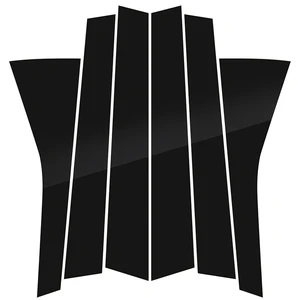 ملصق غطاء غطاء العمود ذو الباب الأسود اللامع ، يصلح لهوندا فيت ، جاز 5 هاتشباك ، 2008 ، 2009 ، 2010 ، 2011 ، 2012 ، 2013 6 إطار باب المبيعات الرئيسي هوندا فيت 2008 - No6