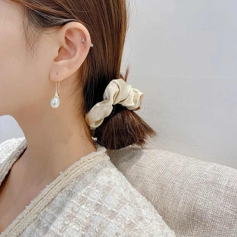 Vintage Water Drop Imitation pearl Earrings For Women French Valentine's Day Anniversary Gift Wedding Party Jewelry Pendientes image 4