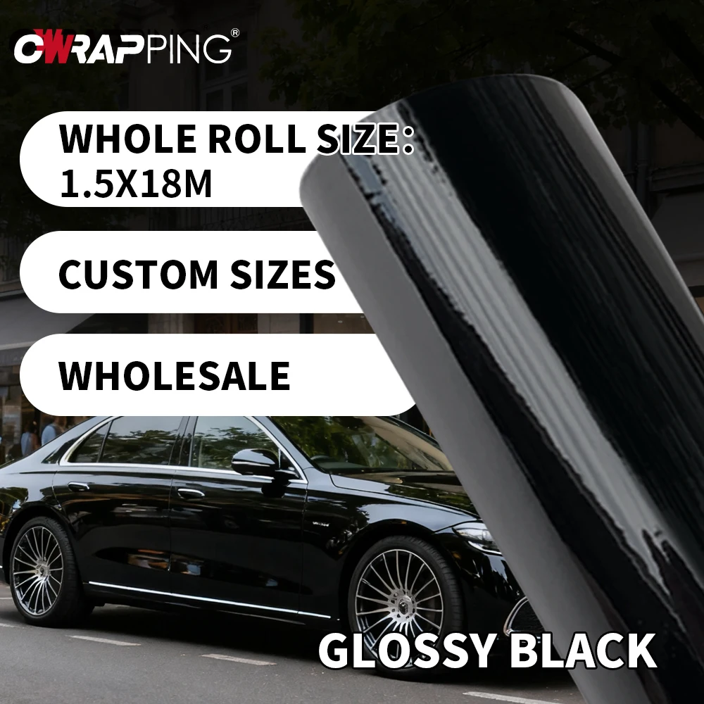 

Motorcycle Adhesive Vinyl Wrap Car Tint Protective Film Hood Large Size Door Roof Multicolored Glossy Tuning Auto Accessories