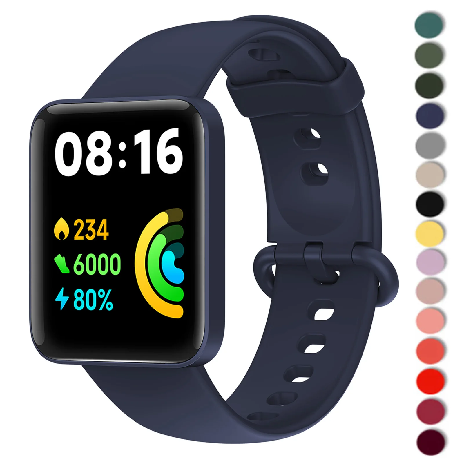 Correa de silicona para Xiaomi Mi Watch 2 Lite, pulsera de repuesto, versión Global, 2/1