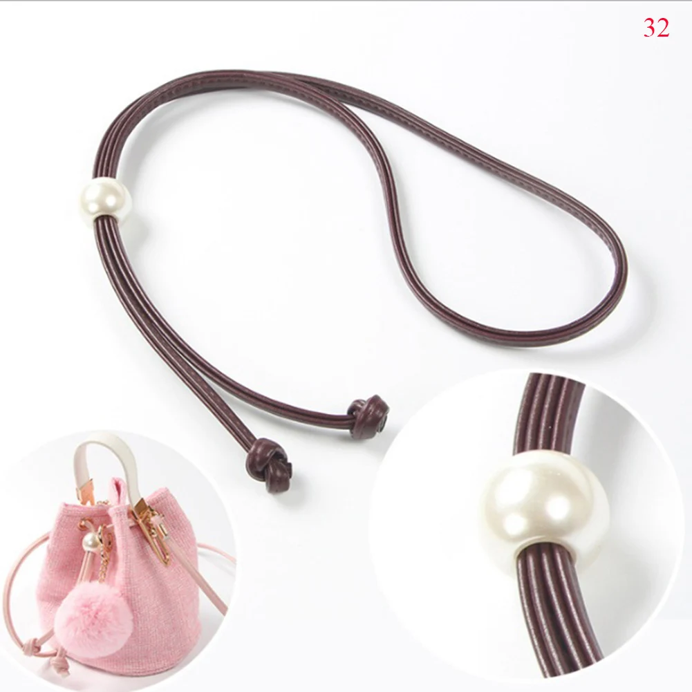 Hot Detachable Bucket Bag Rope For Woman PU Leather Handbag Belts High Quality Duarble Drawstring Bag Stropes Purse Accessories