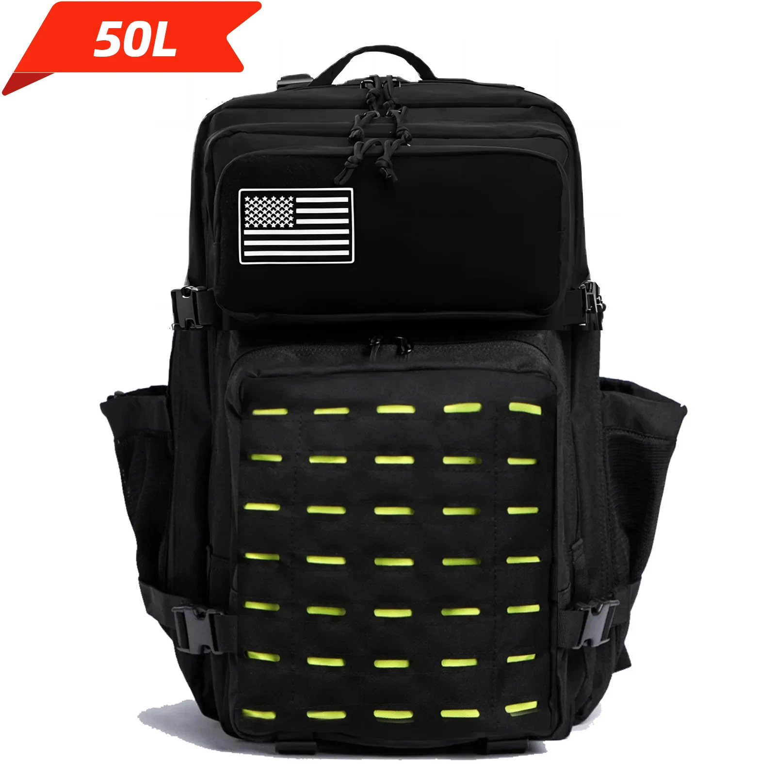 NONE 25L/50L taktische Rucksack Tasche Jagd Molle Rucksack Fitness studio für Männer edc Outdoor Wander rucksack Hexe 2 Flaschen halter 6