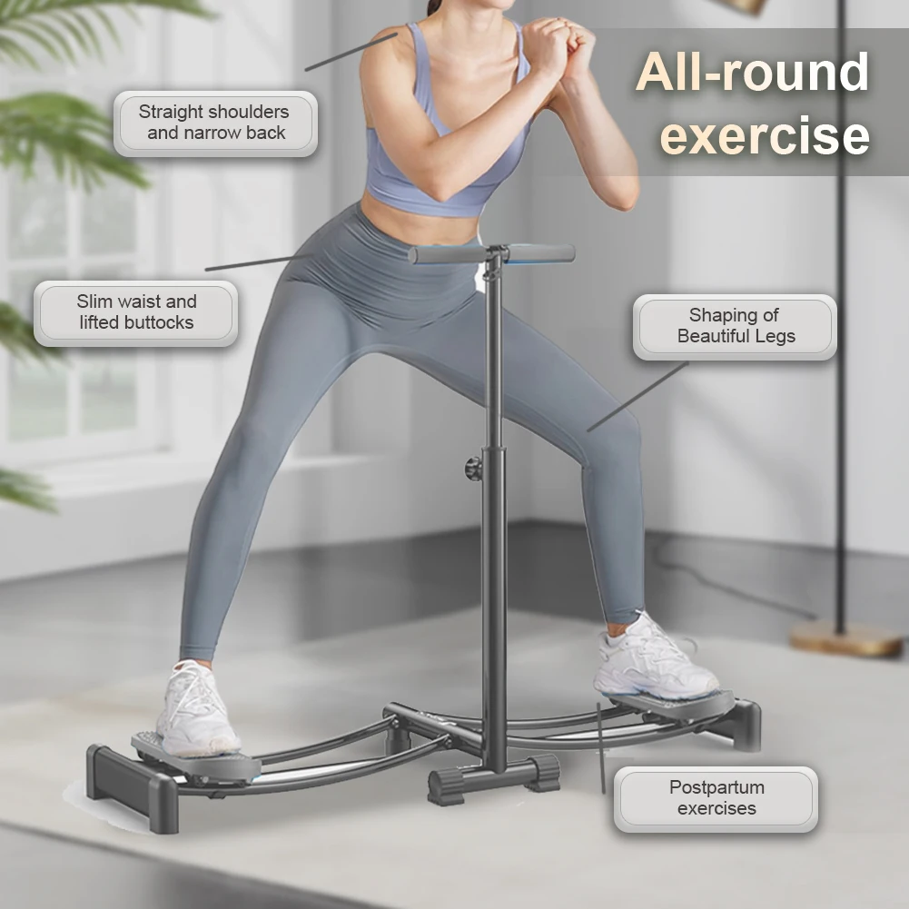 

Ski Machine with Handle Indoor Ski Training Equipment Silent Muscle Workout Equipment for Body Muscle Strengthening Accessories