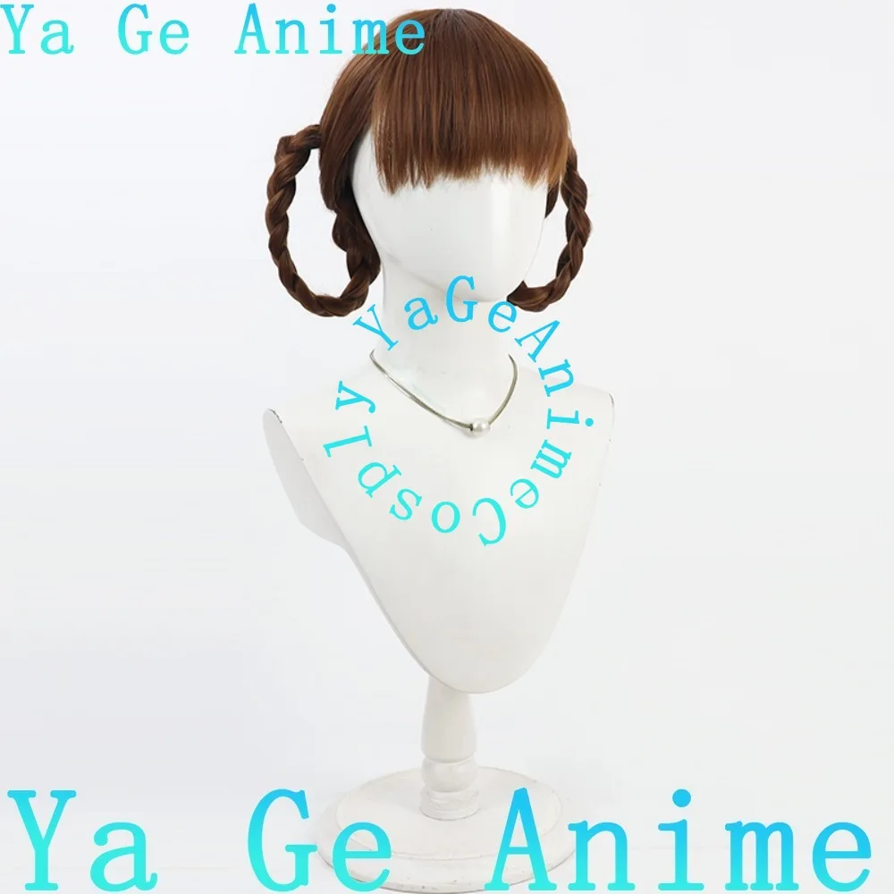 يوميات الصيدلية شياو لان شعر مستعار تأثيري ألعاب أنيمي هالوين كرنفال حفلة الشعر الاصطناعية مقاومة للحرارة