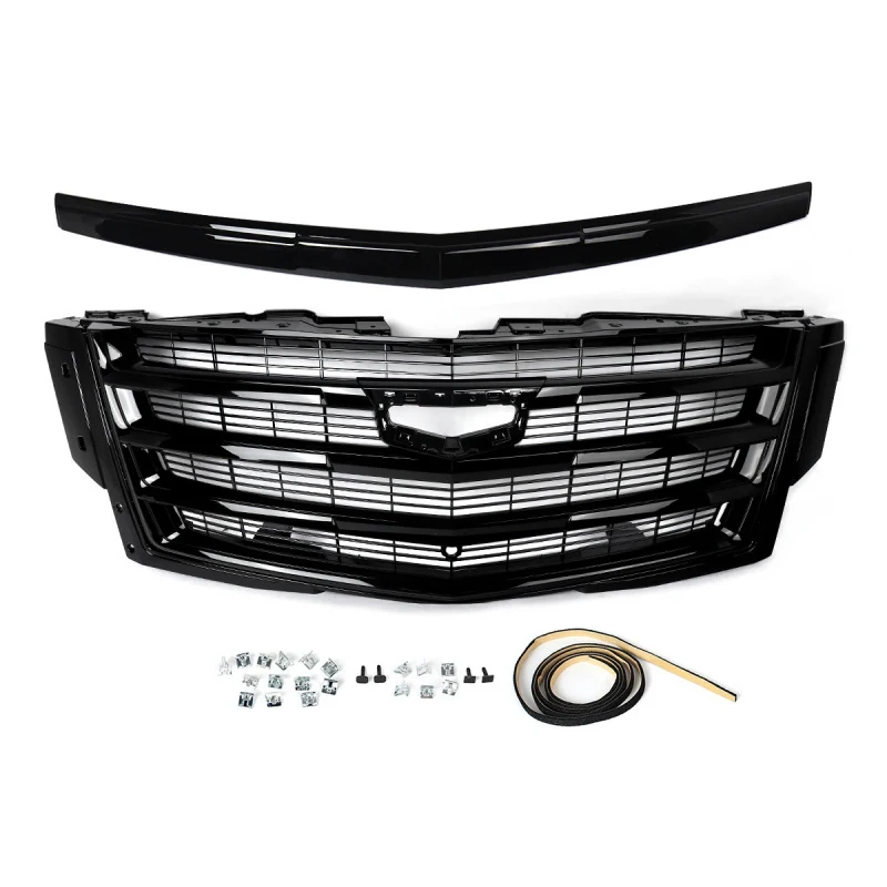 

Factory Hot Selling Gloss Black Front Grille & Hood Molding Trim Set Auto Exterior Accessory