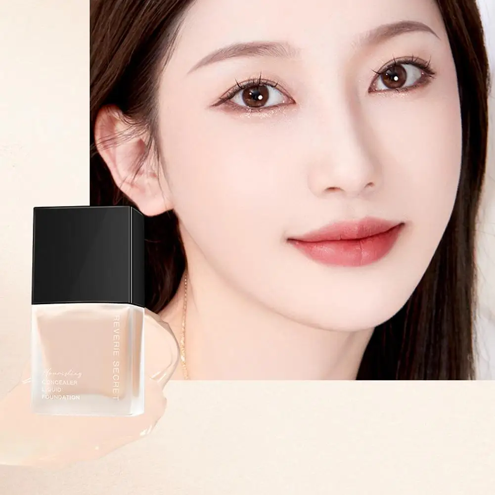 Liquid Foundation Cream Professional Full Coverage Face Concealer Waterproof Makeup Base Brighten Cover Dark Circles Cosmetic