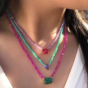 خرز السيراميك والبورسلين على الطراز البوهيمي للنساء، الخرز اليدوي، مزيج الألوان المزيج، مجوهرات الصيف، بالجملة أعلى 10 بيع الصين بالجملة - No5