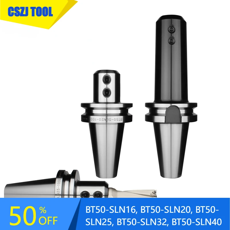 

BT50-SLN16, BT50-SLN20, BT50-SLN25, BT50-SLN32, BT50-SLN40, SLN50 side lock end mill arbors tool holder, end mill adapter chuck