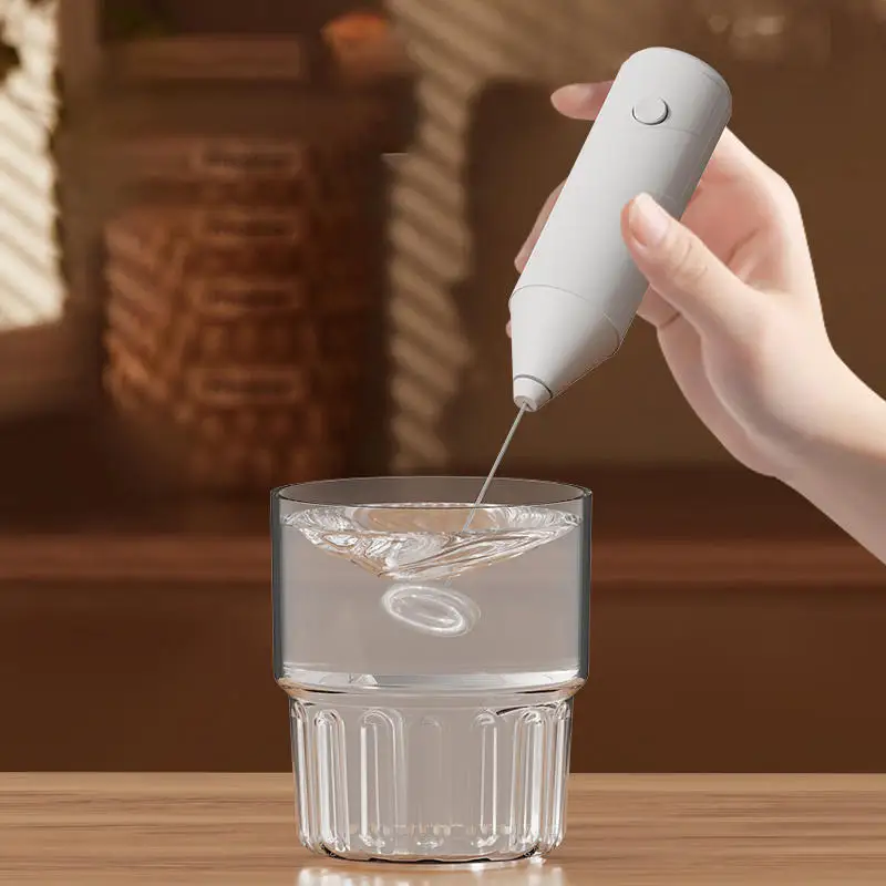 Milk Wireless Foamer Coffee Whisk Mixer Electric Blender Egg Beater Mini Frother Handle Stirrer Cappuccino Maker Cooking Tools - view 4