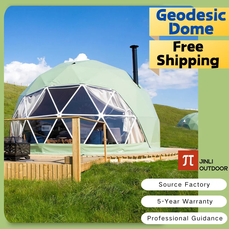 【Free  Global Shipping】 Geodesic Dome Tent Spherical Tent Hotel Resort Outdoor Luxury Glamping Dome Transparent Starry Sky Tent