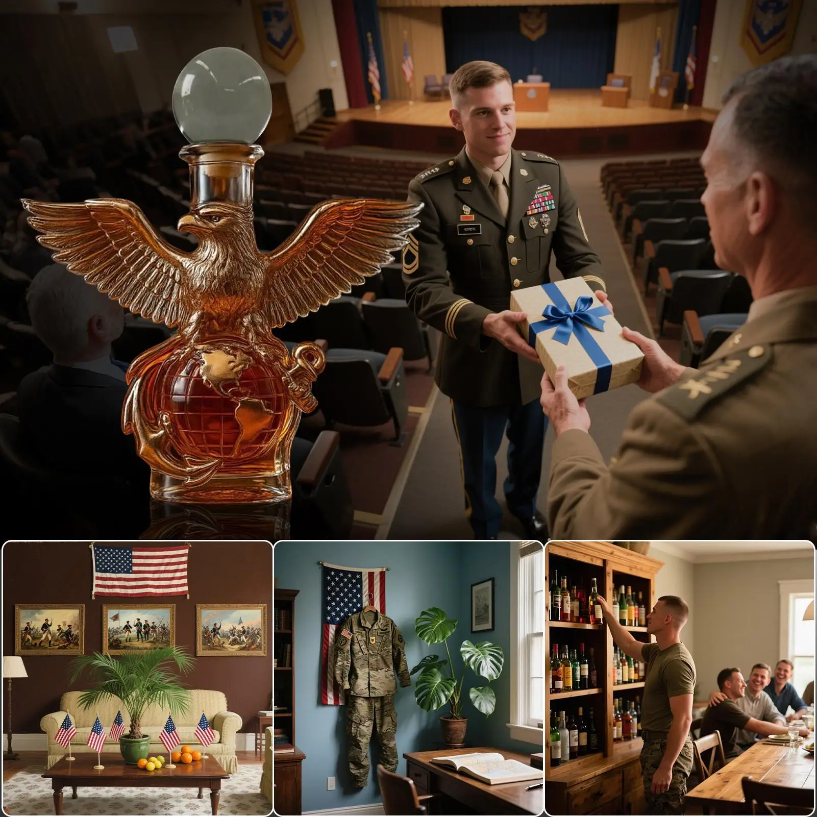 

Whiskey Decanter Eagle Shaped Whiskey Dispenser Animal Statue Commemorative Wine Bottle For Men Women Collectible Cabinet Home