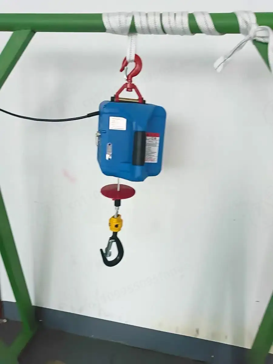 500KG Portable Electric Winch Hoist Lifting Tool, Manual, Wire & Remote Control, 110V/220V Optional