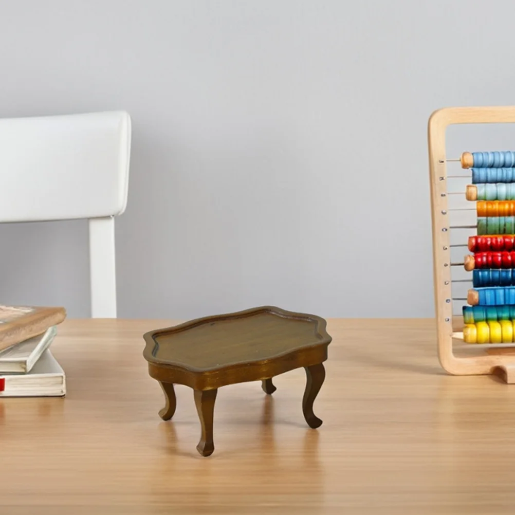 Coffee Table Furniture For Kitchen Miniature Desk Living Room Small Space Decor Miniature Table Decor Accessories Playset
