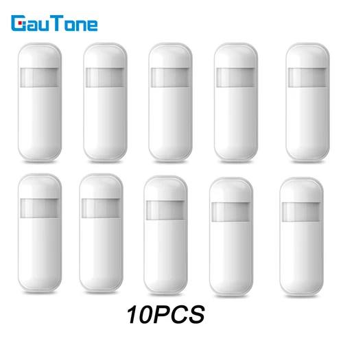 Imagen 1 del producto Sensor PIR de 433MHZ, alarma de casa, sistema de seguridad de alarma de movimiento, conexión inalámbrica al Host de alarma, funciona con batería