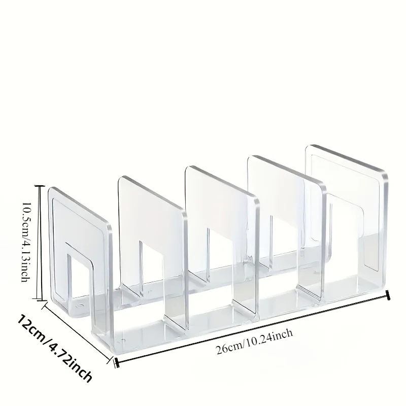 1pc 4-Grid Acrylic Transparent Shoe Rack, Multi-Layer Display Stand, Bag Organizer for Entrance Men Women Shoe Storage Rack Home
