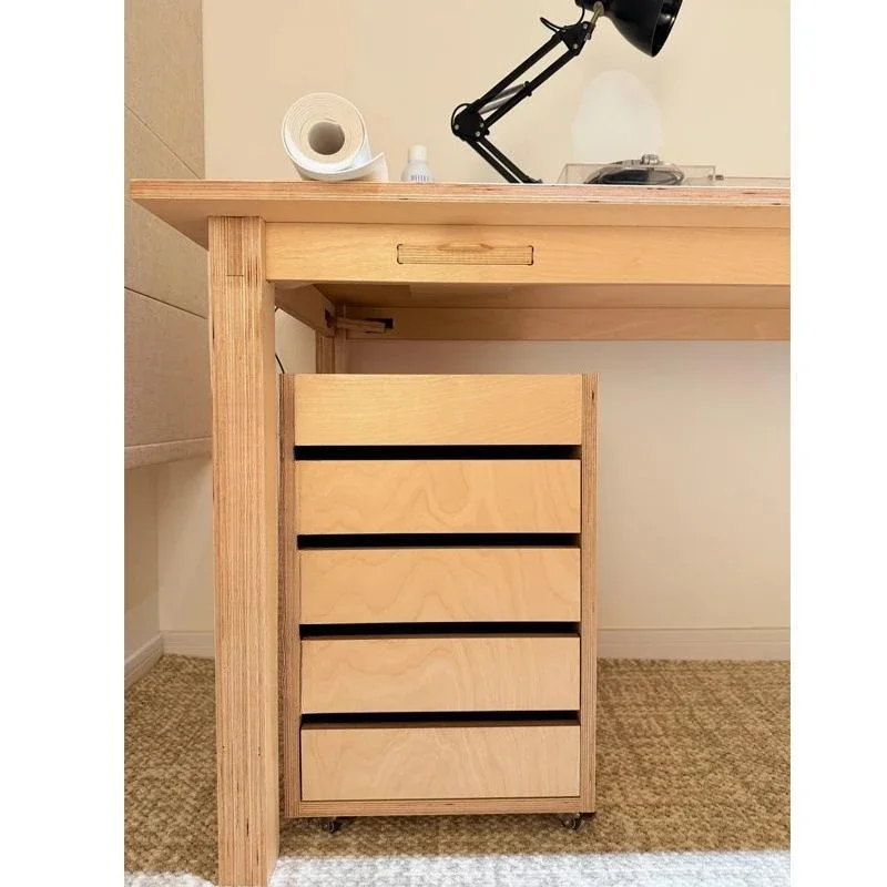 Designer full birch ocean board desk, living room desk, study work computer desk