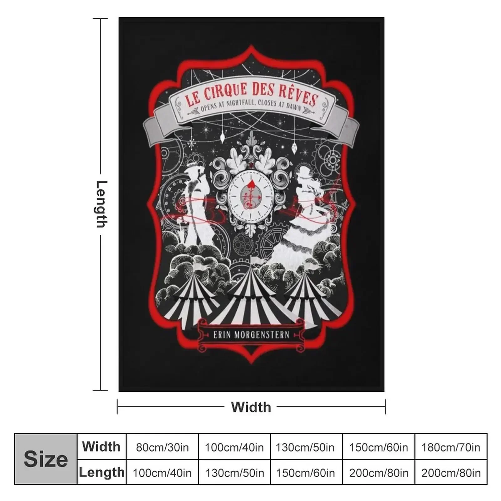 The Night Circus Throw Blanket Summer Fashion Sofas Flannels Personalized Gift Hair Comforter Blankets