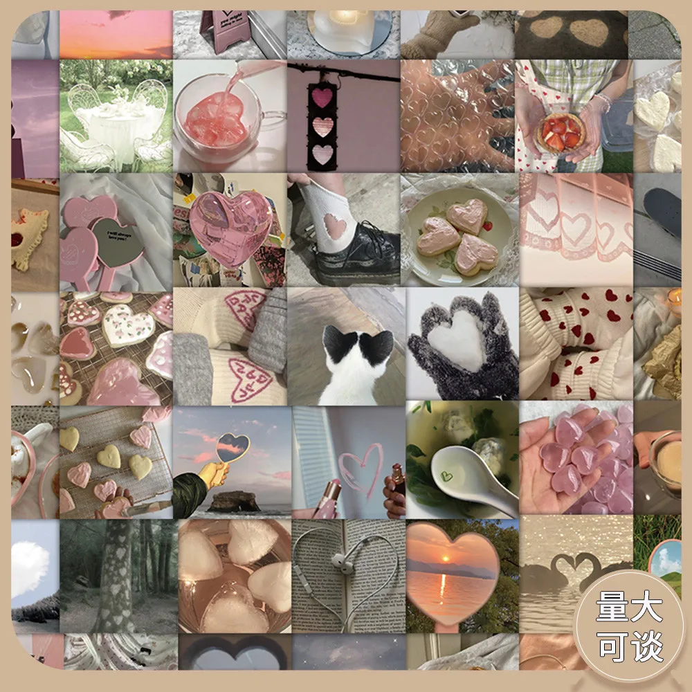 

63 шт. наклейки с романтическим сердечком - набор наклеек «Симпатичная любовь» для декора «сделай сам», идеально подходит для ноутбука, записи чехла для телефона Магазин YourLife