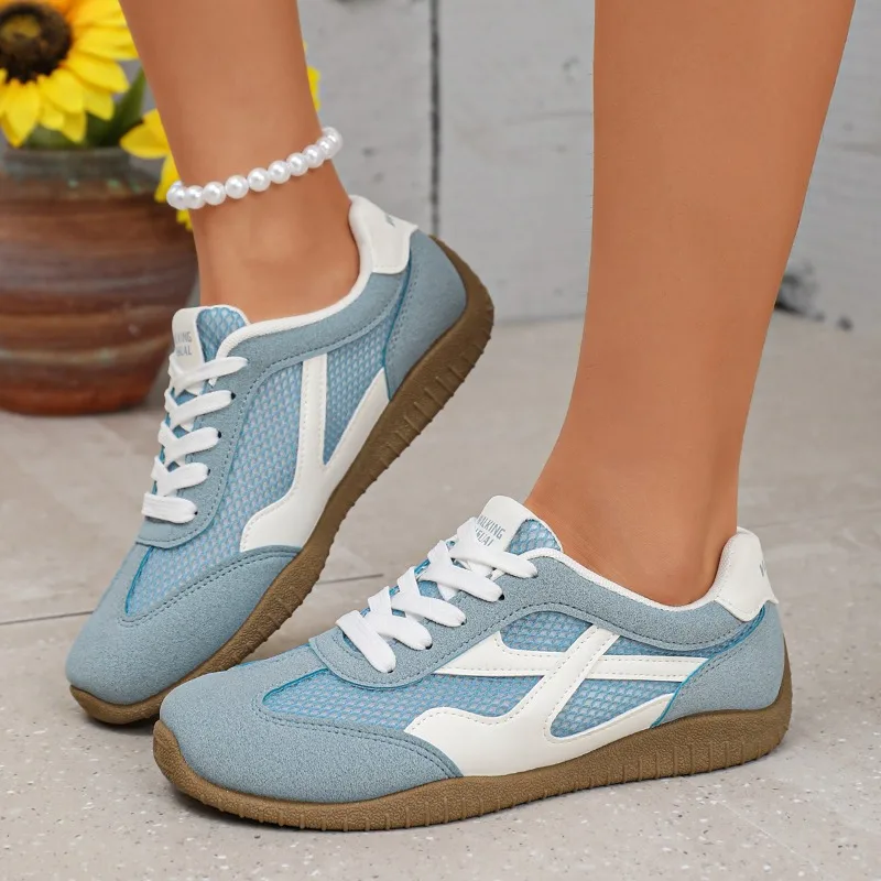 2026 New Hot Selling Mesh Casual Women's Sneakers Breathable Comfort Loafers Spring Autumn Color Block Women Shoes  