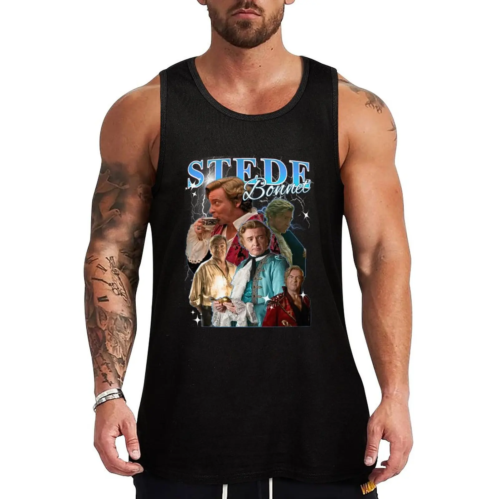 

Stede Bonnet retro Tank Top muscle t-shirt gym wear men summer 2025 gym t-shirts