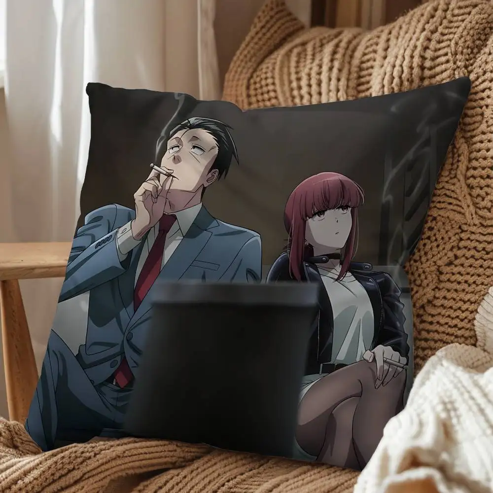 love S-Smoking Behind the Supermarket with You Cartoon Pillow Cover, 4K HD Printed Cushion Cover case with Various Exquisite
