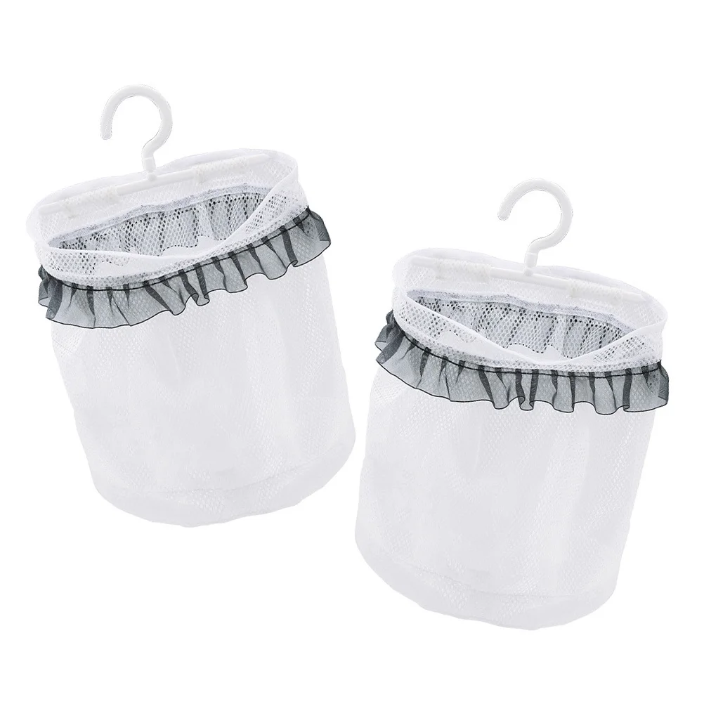 

2 Pcs Produce Storage Bags Wall Mesh Giant Laundry Fruits Organizer Net Hanging Basket