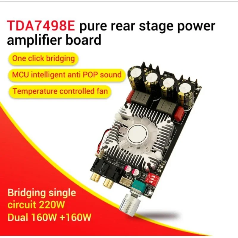 SOTAMIA 220W Mono Ammplifier Audio Bridge TDA7498E Hifi Stereo Digital Power Amplifiers 160Wx2 Amplificador Home Music Mini Amp