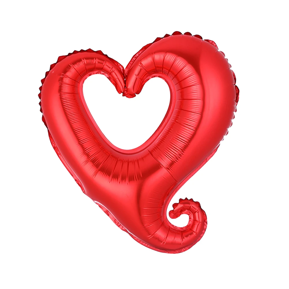 18/30/40inch Giant Hollow Heart Shape Foil Balloons for Valentines day/Wedding Party decoration big size red heart helium globos