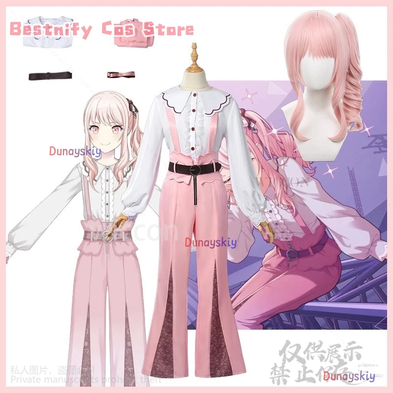 

CosplayAnime Game Project Sekai Colorful Stage Cosplay Akiyama Mizuki Costume Pink Cute Kawaii Daily Suit Wigs For Girls Cos Cos