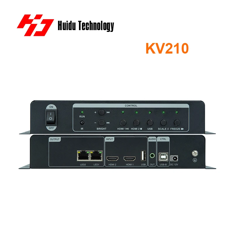 معالج فيديو Huidu KV210 KV410 LED الكل في واحد وحدة تحكم LED