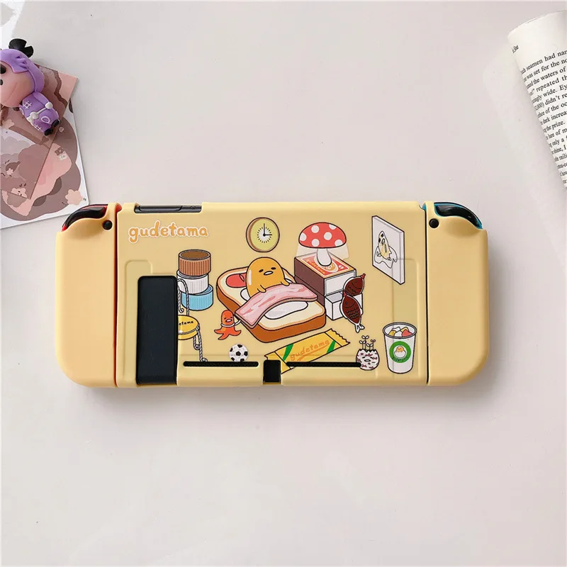 Nintendo Switch Protective Case Applicable To OLED/NS Kawaii Sanrioed Gudetama Anime Cute Comfortable Gift Girl Couple Festival